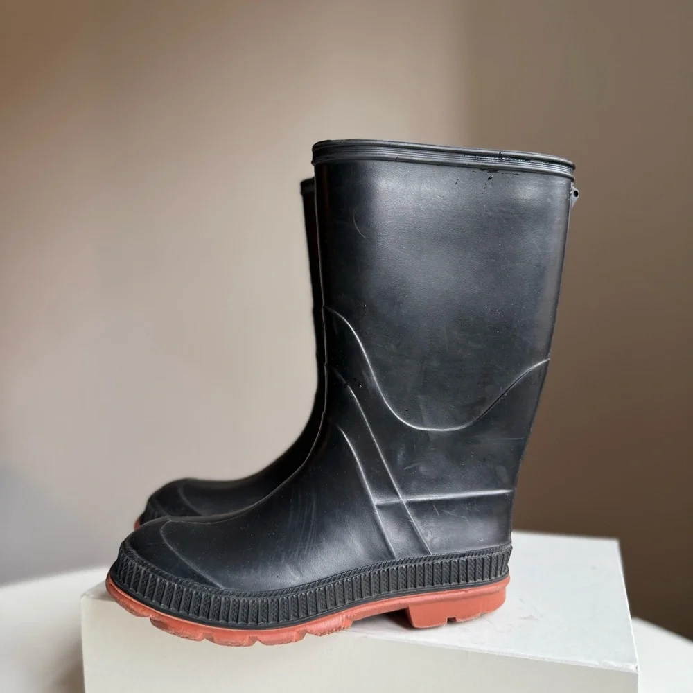 Rubber Rain Boots Made in Canada Kids Size 2 Unisex Waterproof Premium Heavy